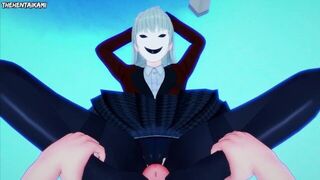 Ririka from Kakegurui Gives You A Footjob Hentai POV - porn video