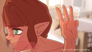 Deepthroat Practice from cute elf - porn video