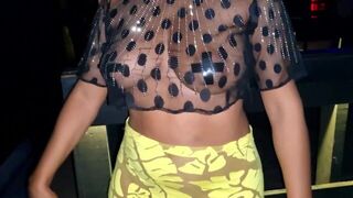 LETTING A GUY TOUCH MY BREASTS IN THE DISCO - porn video