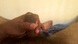 Watch me moan and jerk off at my dick before i cumshot - porn video
