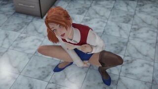 Squirting masturbation of red headed adult Gwen Tennyson - porn video